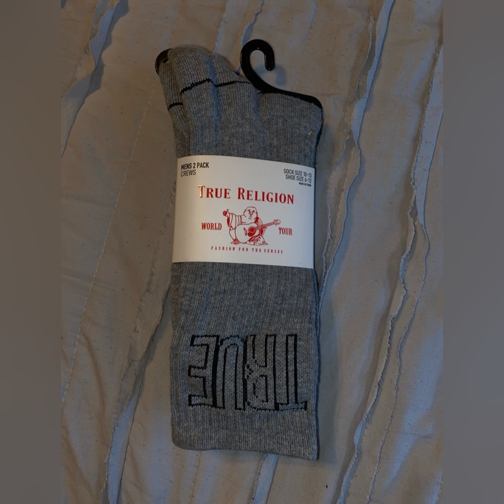 True Religion Mens Crew Socks